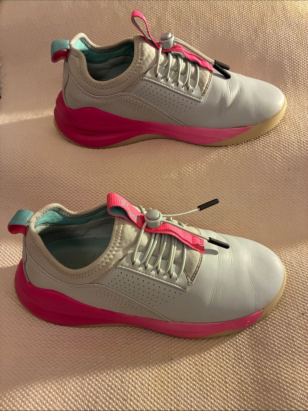 Clove Classic Women's nursing White Sneakers limited edition “Electron Rose”